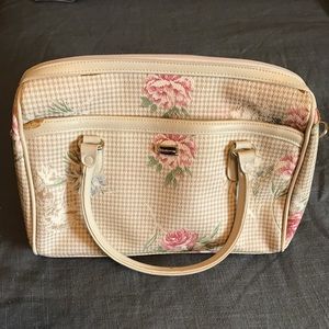 Liz Claiborne Y2K Cottagecore floral vinyl purse